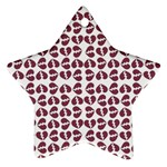 Love In Pieces Print Pattern Design Ornament (Star)