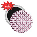 Love In Pieces Print Pattern Design 2.25  Magnets (10 pack) 