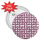 Love In Pieces Print Pattern Design 2.25  Buttons (100 pack) 