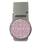 Love In Pieces Print Pattern Design Money Clips (Round) 