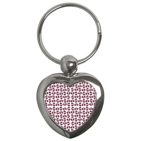 Love In Pieces Print Pattern Design Key Chain (Heart) from ArtsNow.com Front