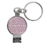 Love In Pieces Print Pattern Design Nail Clippers Key Chain