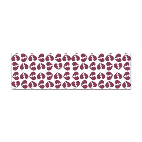 Love In Pieces Print Pattern Design Sticker Bumper (10 pack) from ArtsNow.com Front