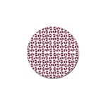 Love In Pieces Print Pattern Design Golf Ball Marker