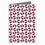 Love In Pieces Print Pattern Design Greeting Card