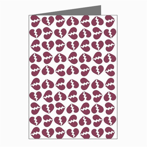 Love In Pieces Print Pattern Design Greeting Cards (Pkg of 8) from ArtsNow.com Left