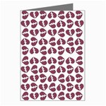 Love In Pieces Print Pattern Design Greeting Cards (Pkg of 8)