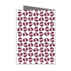 Love In Pieces Print Pattern Design Mini Greeting Card from ArtsNow.com Right