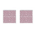 Love In Pieces Print Pattern Design Cufflinks (Square)