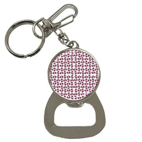 Love In Pieces Print Pattern Design Bottle Opener Key Chain from ArtsNow.com Front