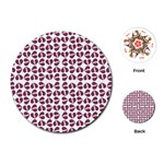 Love In Pieces Print Pattern Design Playing Cards Single Design (Round)