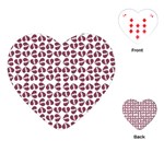 Love In Pieces Print Pattern Design Playing Cards Single Design (Heart)