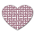 Love In Pieces Print Pattern Design Heart Mousepad