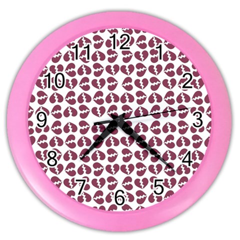 Love In Pieces Print Pattern Design Color Wall Clock from ArtsNow.com Front