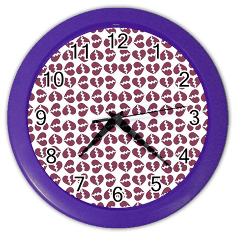 Love In Pieces Print Pattern Design Color Wall Clock from ArtsNow.com Front