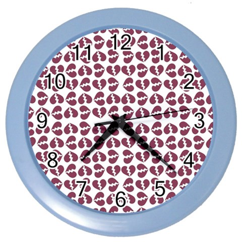 Love In Pieces Print Pattern Design Color Wall Clock from ArtsNow.com Front