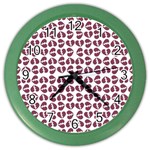 Love In Pieces Print Pattern Design Color Wall Clock