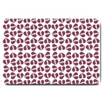 Love In Pieces Print Pattern Design Large Doormat