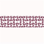 Love In Pieces Print Pattern Design Large Bar Mat