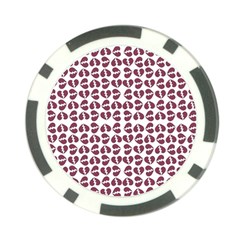 Love In Pieces Print Pattern Design Poker Chip Card Guard from ArtsNow.com Front