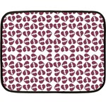 Love In Pieces Print Pattern Design Fleece Blanket (Mini)