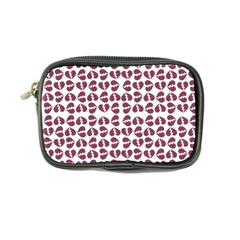 Love In Pieces Print Pattern Design Coin Purse from ArtsNow.com Front