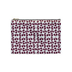 Love In Pieces Print Pattern Design Cosmetic Bag (Medium) from ArtsNow.com Front