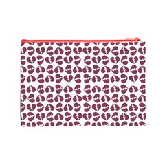 Love In Pieces Print Pattern Design Cosmetic Bag (Large) from ArtsNow.com Back