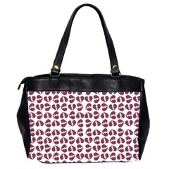 Love In Pieces Print Pattern Design Oversize Office Handbag (2 Sides) from ArtsNow.com Back