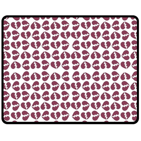 Love In Pieces Print Pattern Design Fleece Blanket (Medium) from ArtsNow.com 60 x50  Blanket Front