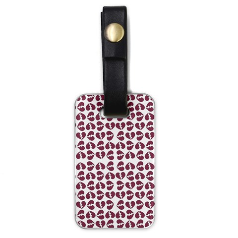 Love In Pieces Print Pattern Design Luggage Tag (one side) from ArtsNow.com Front