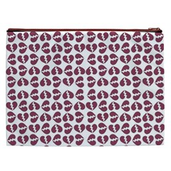 Love In Pieces Print Pattern Design Cosmetic Bag (XXL) from ArtsNow.com Back