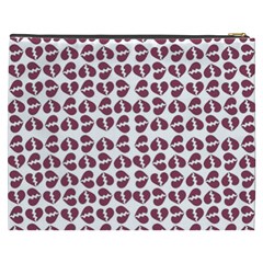 Love In Pieces Print Pattern Design Cosmetic Bag (XXXL) from ArtsNow.com Back