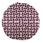 Love In Pieces Print Pattern Design Large 18  Premium Round Cushions