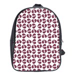 Love In Pieces Print Pattern Design School Bag (XL)