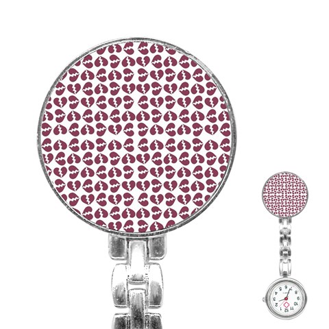 Love In Pieces Print Pattern Design Stainless Steel Nurses Watch from ArtsNow.com Front