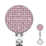 Love In Pieces Print Pattern Design Stainless Steel Nurses Watch