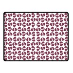 Love In Pieces Print Pattern Design Two Sides Fleece Blanket (Small)