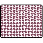 Love In Pieces Print Pattern Design Two Sides Fleece Blanket (Medium)