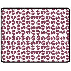 Love In Pieces Print Pattern Design Two Sides Fleece Blanket (Medium) from ArtsNow.com 58.8 x47.4  Blanket Back