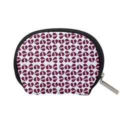 Love In Pieces Print Pattern Design Accessory Pouch (Small) from ArtsNow.com Back