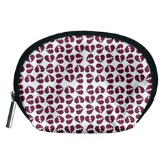 Love In Pieces Print Pattern Design Accessory Pouch (Medium) from ArtsNow.com Front