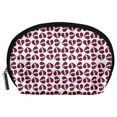 Love In Pieces Print Pattern Design Accessory Pouch (Large) from ArtsNow.com Front