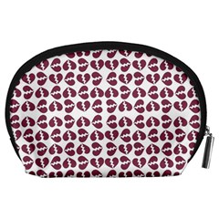 Love In Pieces Print Pattern Design Accessory Pouch (Large) from ArtsNow.com Back