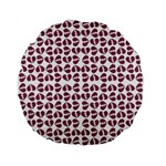 Love In Pieces Print Pattern Design Standard 15  Premium Flano Round Cushions