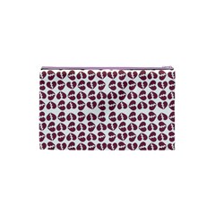 Love In Pieces Print Pattern Design Cosmetic Bag (XS) from ArtsNow.com Back