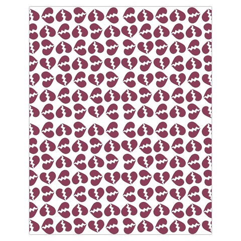 Love In Pieces Print Pattern Design Drawstring Pouch (XL) from ArtsNow.com Back