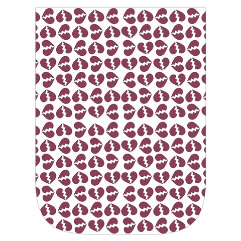 Love In Pieces Print Pattern Design Waist Pouch (Large) from ArtsNow.com Front Pocket