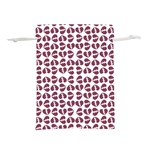 Love In Pieces Print Pattern Design Lightweight Drawstring Pouch (L)