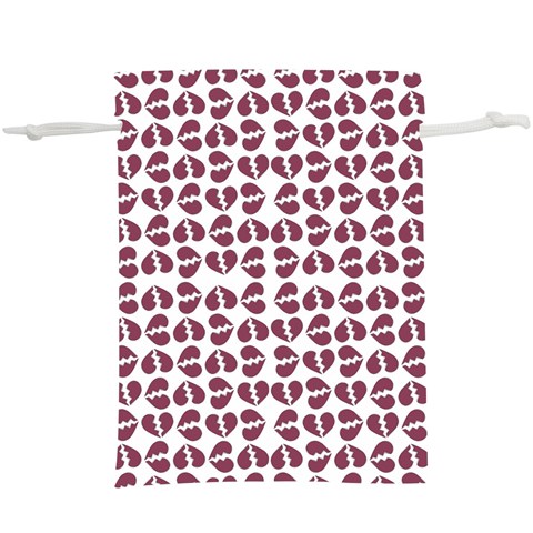 Love In Pieces Print Pattern Design Lightweight Drawstring Pouch (XL) from ArtsNow.com Front